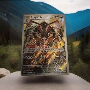 Kingambit 220/198 Scarlet & Violet Base Set Illustration Rare Pokemon Card - NM